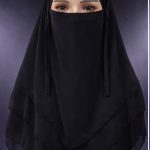3 layer khimar with niqab