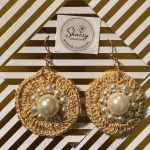 Handmade crochet earing