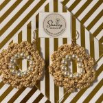 Handmade crochet earing