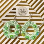 Handmade crochet earing