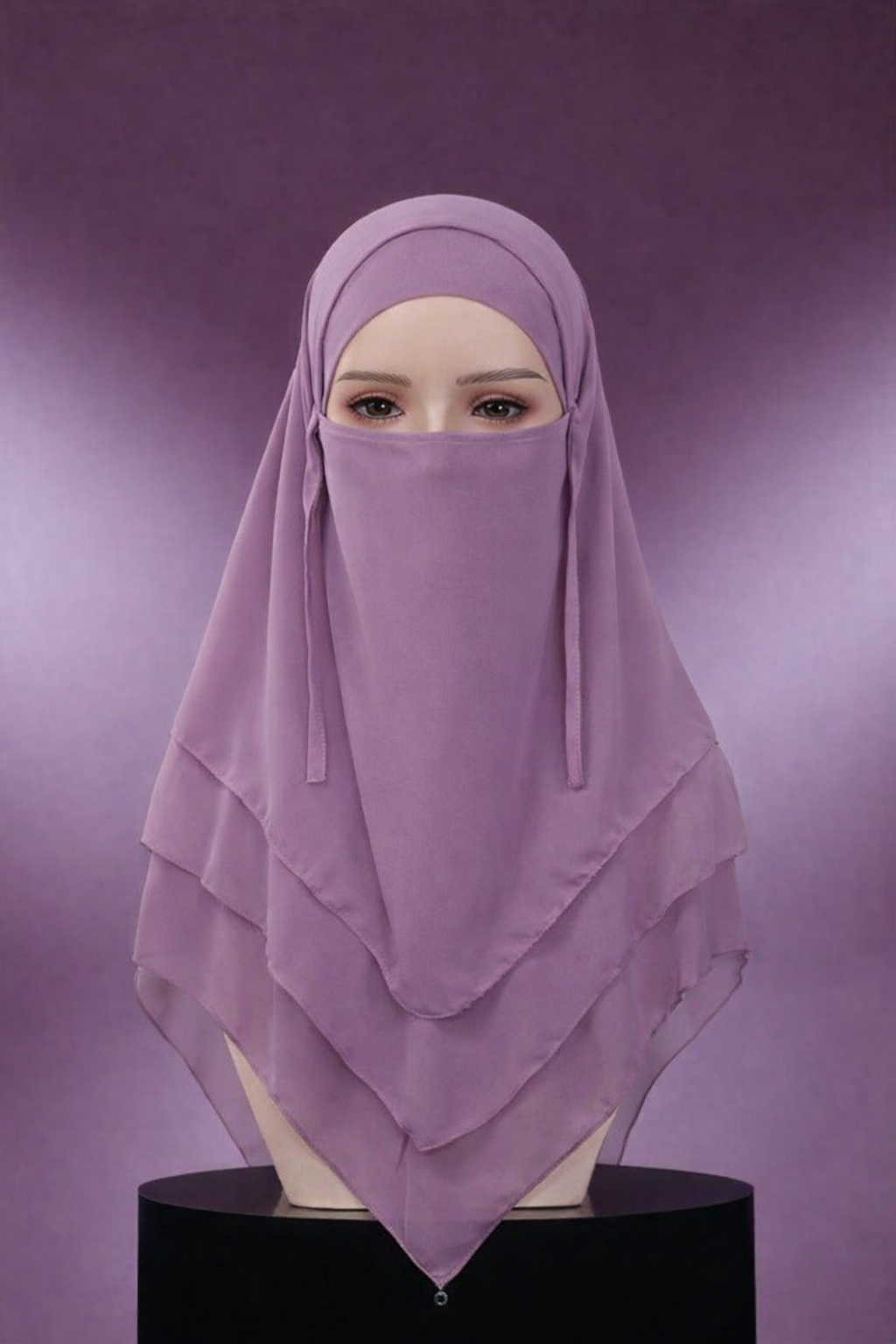 file_000000009b5072068596aa491f34a8b0 3 layer khimar with niqab - Image 1
